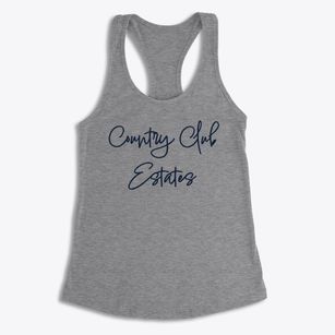 Country Club Estates Delaware Freestyle Women's Racerback Tank
