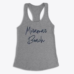 Miramar Beach Florida Freestyle Women's Racerback Tank