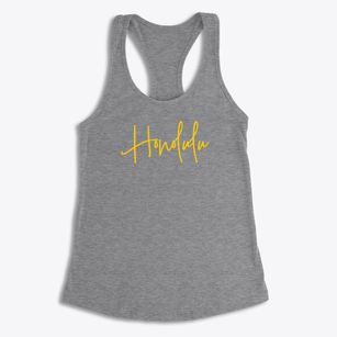 Honolulu Hawaii Freestyle Women's Racerback Tank