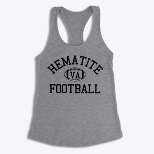 Hematite Virginia Football Women's Racerback Tank