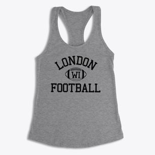 London Wisconsin Football Women's Racerback Tank