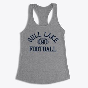 Gull Lake Michigan Football Women's Racerback Tank