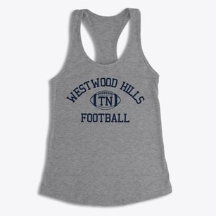 Westwood Hills Tennessee Football Women's Racerback Tank