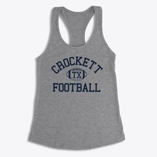 Crockett Texas Football Women's Racerback Tank
