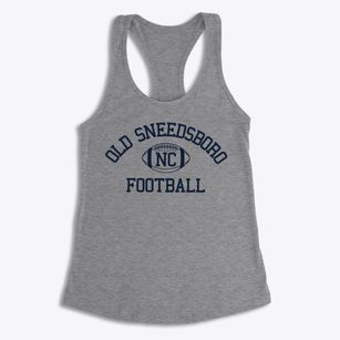 Old Sneedsboro North Carolina Football Women's Racerback Tank