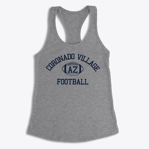 Coronado Village Arizona Football Women's Racerback Tank