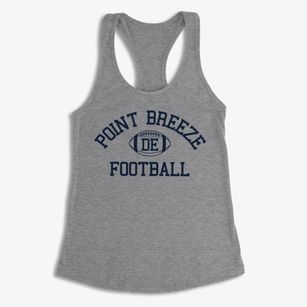 Point Breeze Delaware Football Women's Racerback Tank