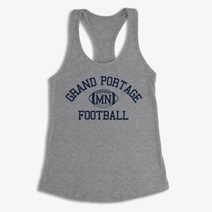Grand Portage Minnesota Football Women's Racerback Tank
