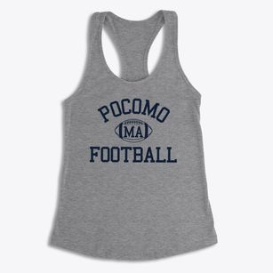 Pocomo Massachusetts Football Women's Racerback Tank