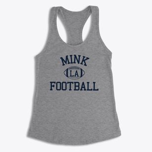 Mink Louisiana Football Women's Racerback Tank