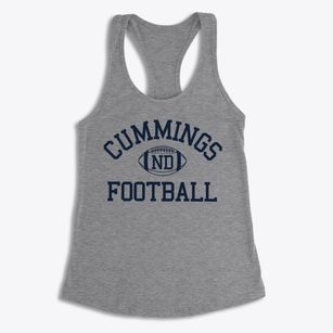 Cummings North Dakota Football Women's Racerback Tank