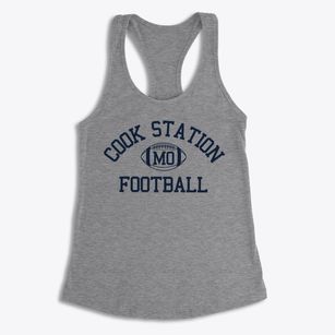 Cook Station Missouri Football Women's Racerback Tank