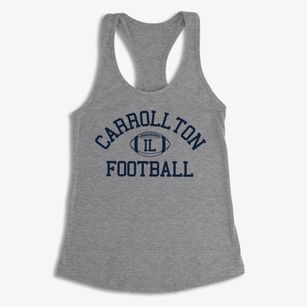 Carrollton Illinois Football Women's Racerback Tank
