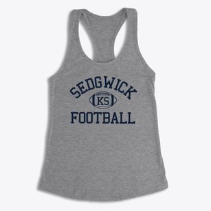 Sedgwick Kansas Football Women's Racerback Tank