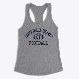 Suffield Depot Connecticut Football Women's Racerback Tank