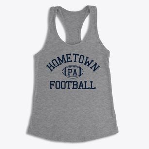 Hometown Pennsylvania Football Women's Racerback Tank