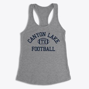 Canyon Lake Texas Football Women's Racerback Tank