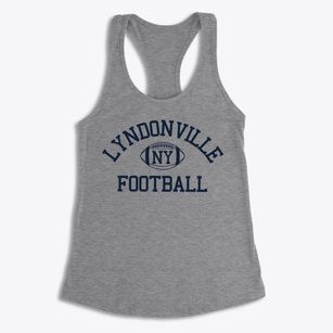 Lyndonville New York Football Women's Racerback Tank