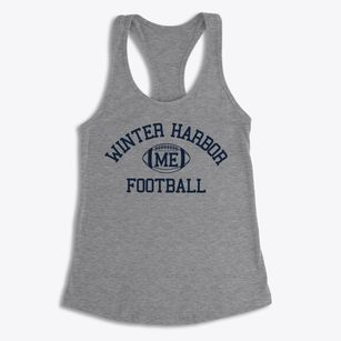 Winter Harbor Maine Football Women's Racerback Tank