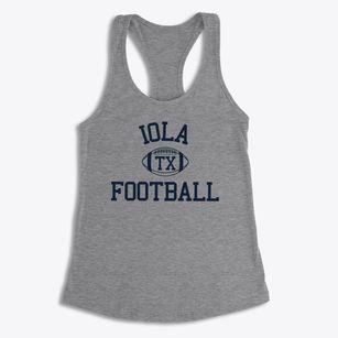 Iola Texas Football Women's Racerback Tank