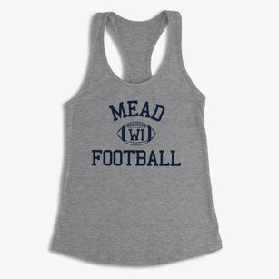 Mead Wisconsin Football Women's Racerback Tank