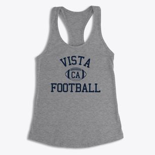 Vista California Football Women's Racerback Tank