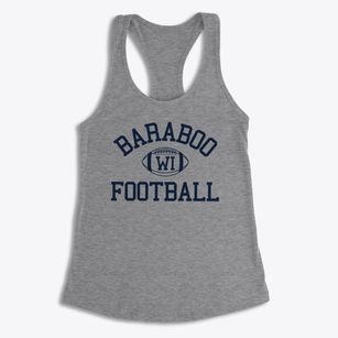 Baraboo Wisconsin Football Women's Racerback Tank