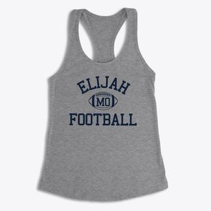 Elijah Missouri Football Women's Racerback Tank