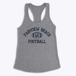Fairview Beach Wisconsin Football Women's Racerback Tank
