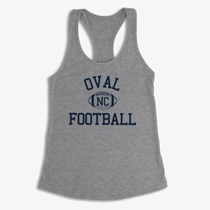 Oval North Carolina Football Women's Racerback Tank