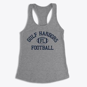 Gulf Harbors Florida Football Women's Racerback Tank