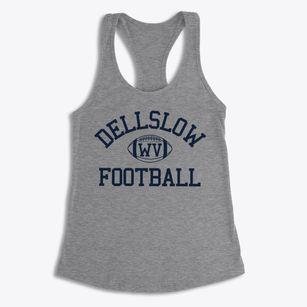 Dellslow West Virginia Football Women's Racerback Tank