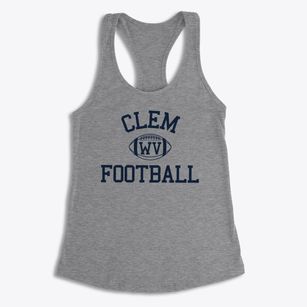 Clem West Virginia Football Women's Racerback Tank