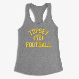 Topsey Texas Football Women's Racerback Tank