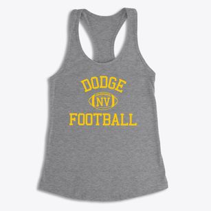 Dodge Nevada Football Women's Racerback Tank