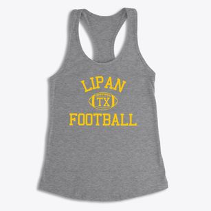 Lipan Texas Football Women's Racerback Tank