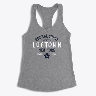 Logtown New York General Supply Women's Racerback Tank