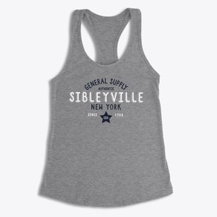 Sibleyville New York General Supply Women's Racerback Tank