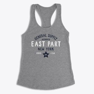 East Part New York General Supply Women's Racerback Tank