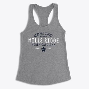 Mills Ridge North Carolina General Supply Women's Racerback Tank