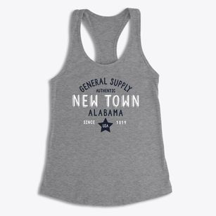 New Town Alabama General Supply Women's Racerback Tank