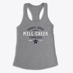 Mill Creek Tennessee General Supply Women's Racerback Tank