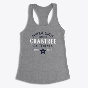 Crabtree California General Supply Women's Racerback Tank