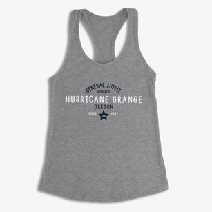 Hurricane Grange Oregon General Supply Women's Racerback Tank