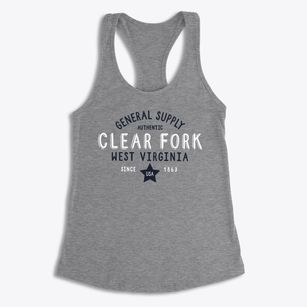 Clear Fork West Virginia General Supply Women's Racerback Tank