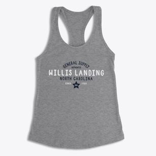 Willis Landing North Carolina General Supply Women's Racerback Tank