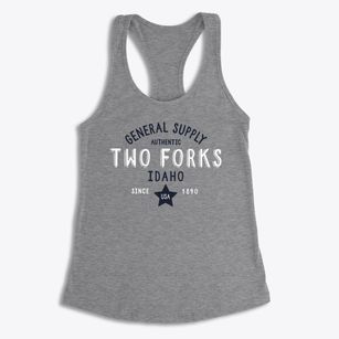 Two Forks Idaho General Supply Women's Racerback Tank