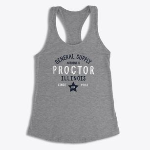 Proctor Illinois General Supply Women's Racerback Tank