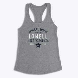 Lowell West Virginia General Supply Women's Racerback Tank