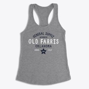Old Farris Oklahoma General Supply Women's Racerback Tank